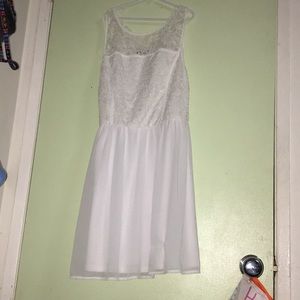 White lace dress